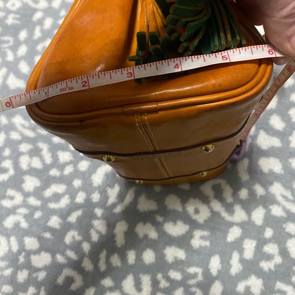 Dooney & Bourke Rich Tan Leather Satchel - Picture 3 of 7